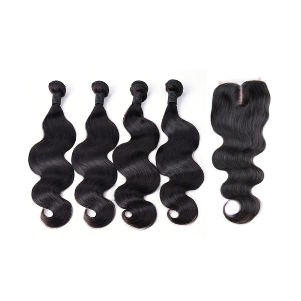Body Wave 4 Bundles with Closure Deal